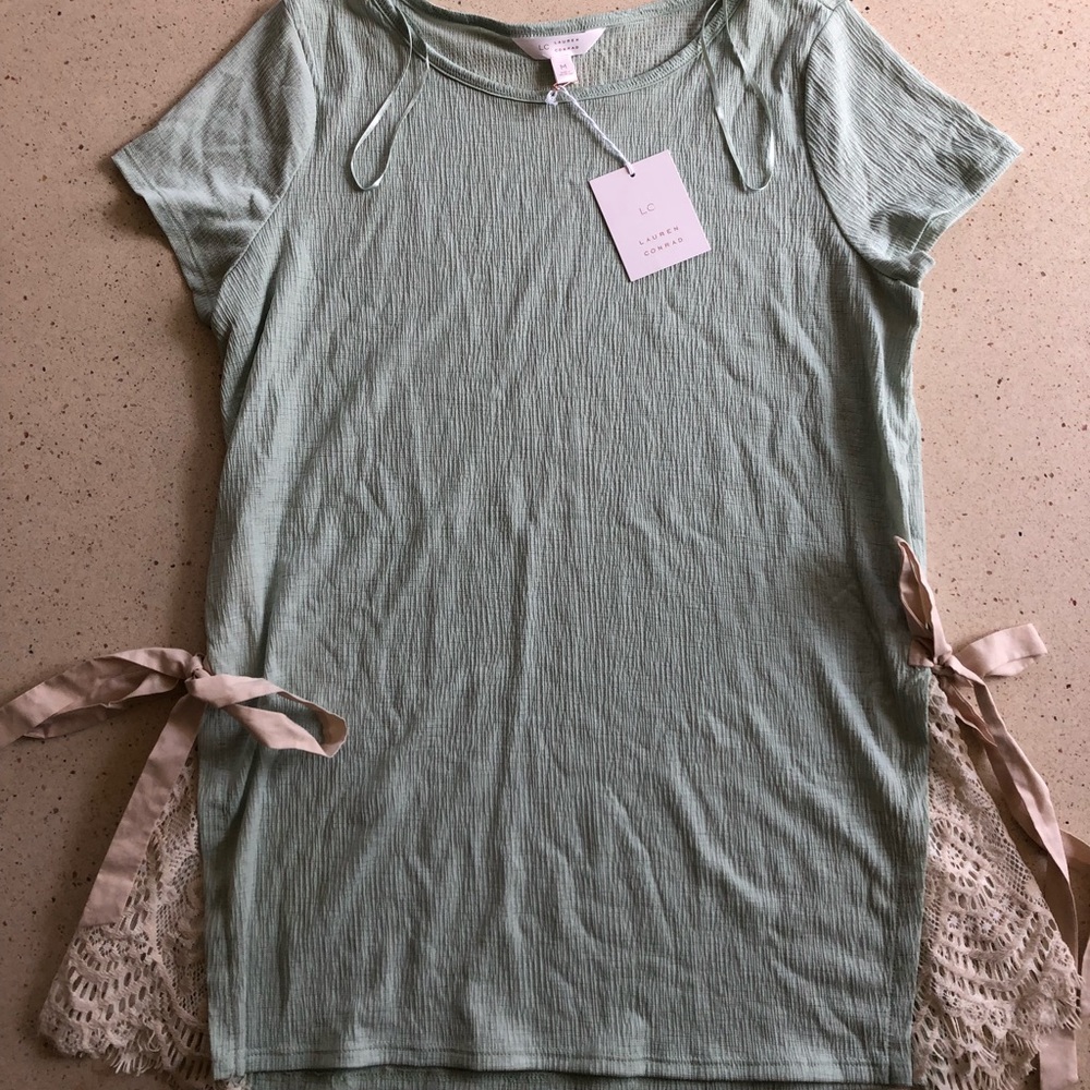 LC by Lauren Conrad Flowy Mint Top